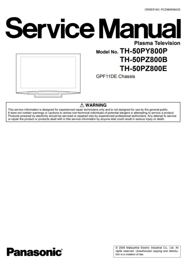 GPF11DE_TH-50PY800P, TH-50PZ800B, TH-50PZ800E